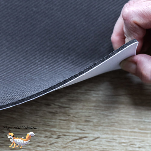 Tapis de souris format rectangle Motif "Je m'en fous je suis un Renard", cadeau humour, Illustration, décoration de bureau