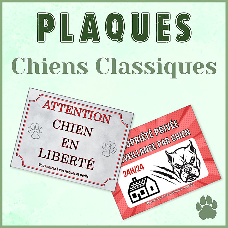 Plaques Chiens Classiques