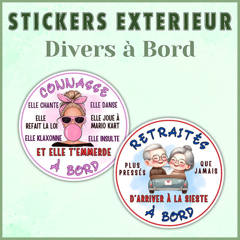 Stickers Divers à Bord