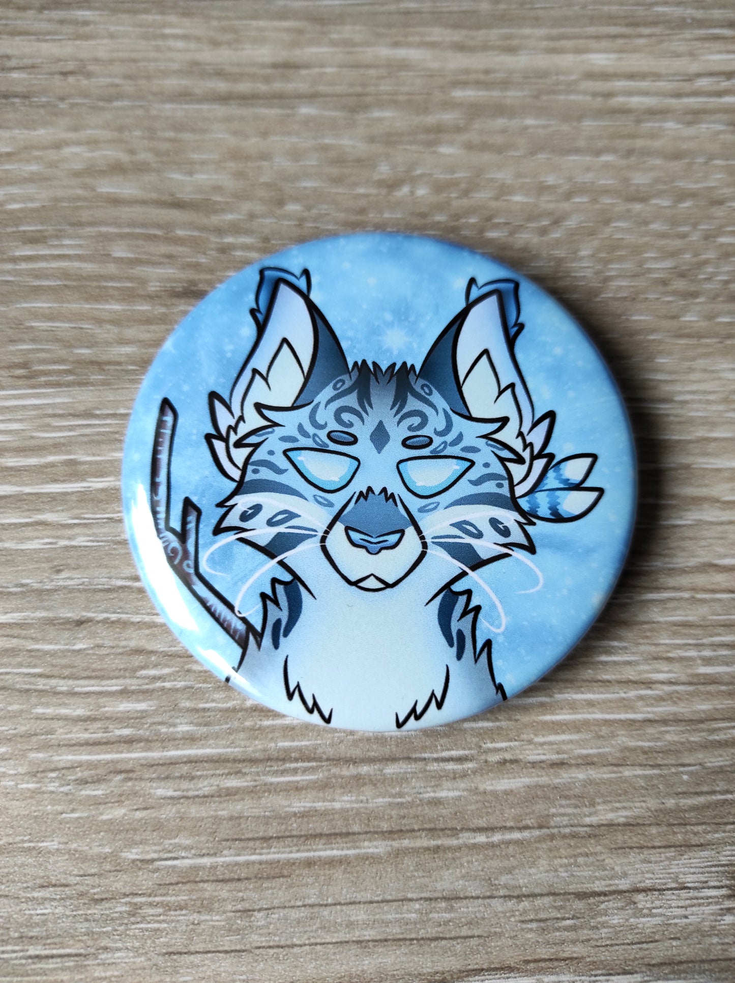 Badge, Magnet Chat, style la guerre des clans, Oeil de Geai, Jayfeather, Warrior cats
