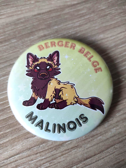 Badge, Magnet Berger Belge Malinois, chien mignon, race