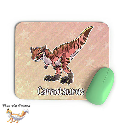 Tapis de souris Carnotaurus, Dinosaure mignon chibi