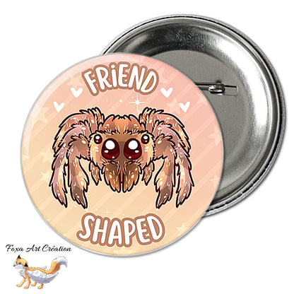 Badge, Magnet Araignée Mignonne "Friend Shaped", Chibi