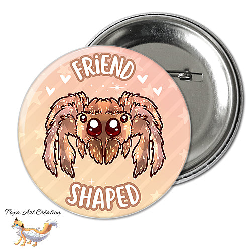 Badge, Magnet Araignée Mignonne "Friend Shaped", Chibi