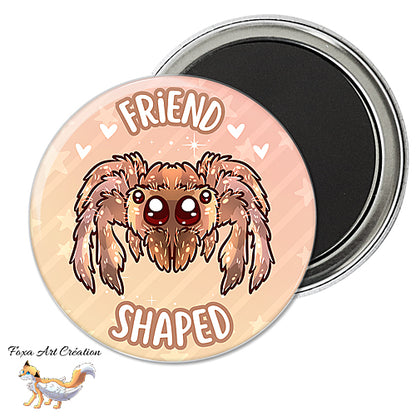 Badge, Magnet Araignée Mignonne "Friend Shaped", Chibi