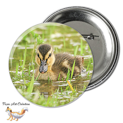 Badge, Magnet pins Canard Colvert, caneton mignon, modèle 2
