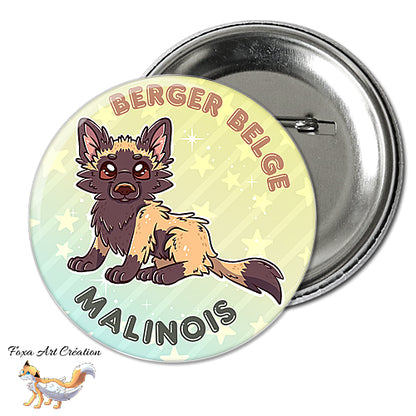 Badge, Magnet Berger Belge Malinois, chien mignon, race