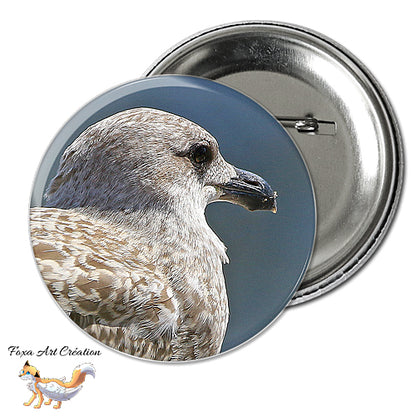 Badge, Magnet pins Goéland, Oiseau Maritime, Mouette, modèle 4