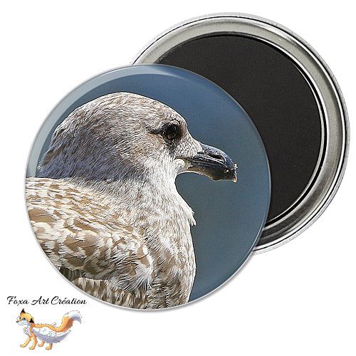 Badge, Magnet pins Goéland, Oiseau Maritime, Mouette, modèle 4