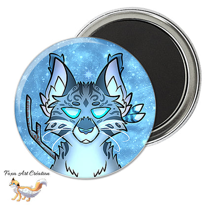 Badge, Magnet Chat, style la guerre des clans, Oeil de Geai, Jayfeather, Warrior cats