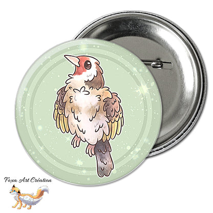 Badge, Magnet Oiseau de Jardin Mignon, Chardonneret élégant