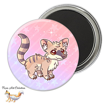 Badge, Magnet pins Thylacine, Tigre de Tasmanie, "Never forget", Australie