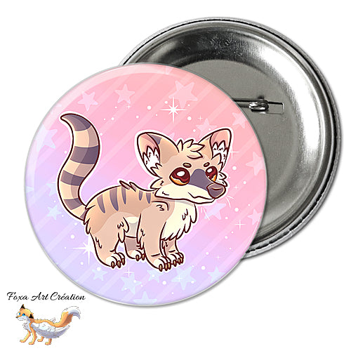 Badge, Magnet pins Thylacine, Tigre de Tasmanie, "Never forget", Australie