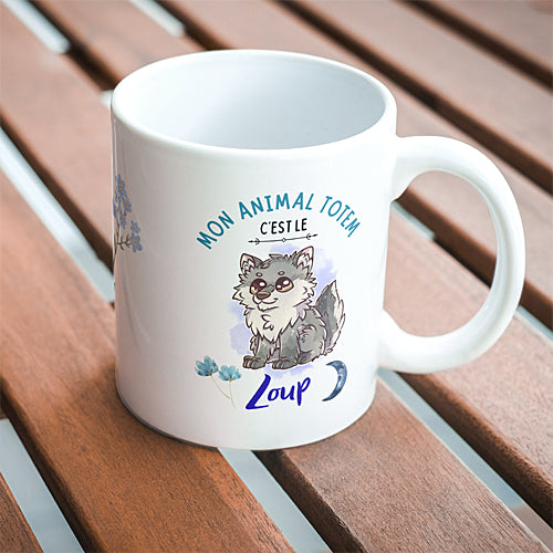 Mug Loup Mignon, Animal Totem, tasse cadeau