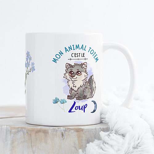 Mug Loup Mignon, Animal Totem, tasse cadeau