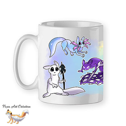 Mug Rain World Downpour, Slugcats, tasse cadeau, gaming, gamer, jeu-vidéo