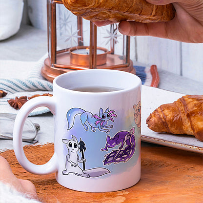 Mug Rain World Downpour, Slugcats, tasse cadeau, gaming, gamer, jeu-vidéo