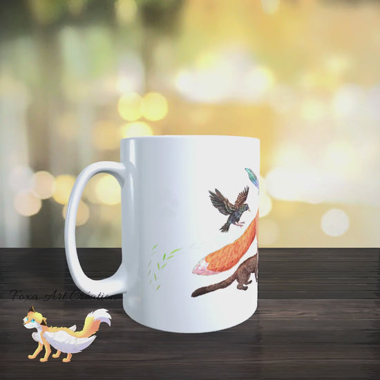 Mug "Toutes Les Vies Comptent" - Tasse Animaux ESOD "nuisibles" Écologie Faune Sauvage, Renard, Illustration